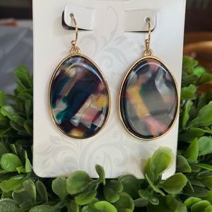 Choose 3 for $9 Multi color Fashion gold tone drop earrings new